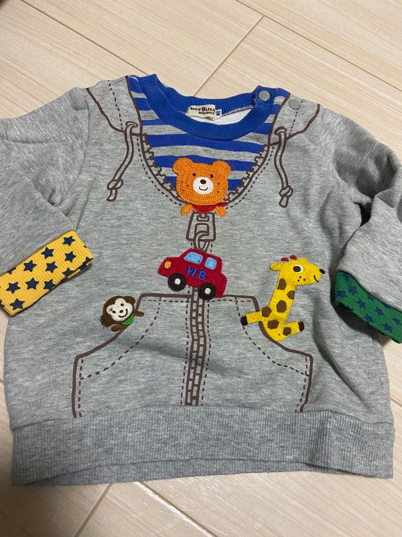 ミキハウス 騙し絵 トレーナー 8080cm MIKI HOUSE