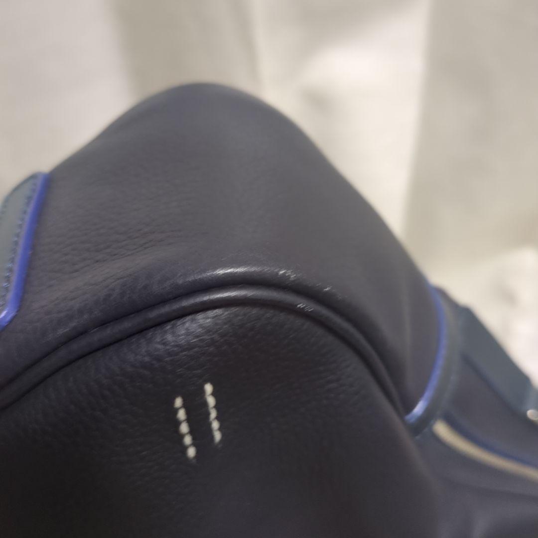 超美品☆藤巻百貨店HMAEN ビジネスバッグ 2way ネイビー A4収納