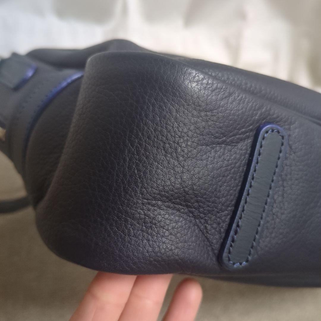 超美品☆藤巻百貨店HMAEN ビジネスバッグ 2way ネイビー A4収納