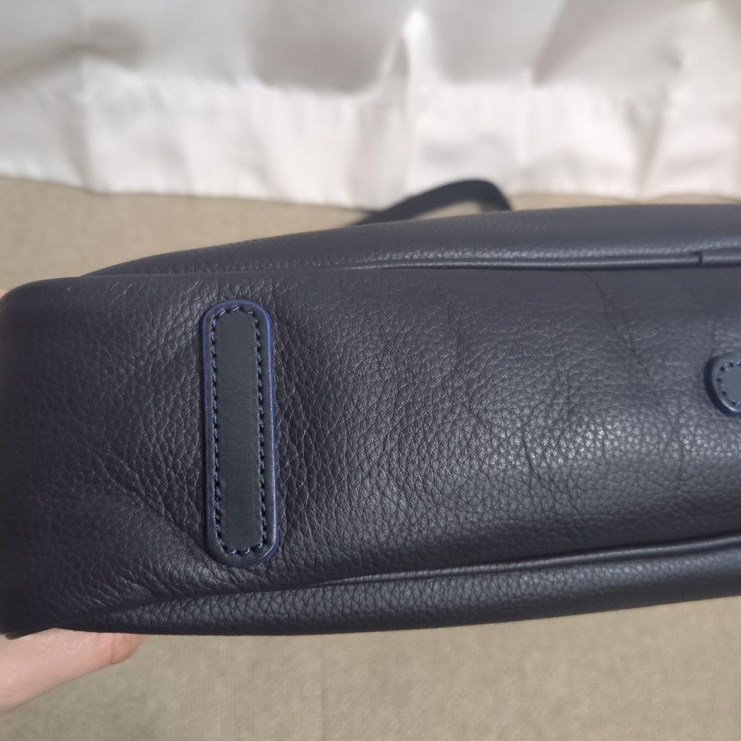 超美品☆藤巻百貨店HMAEN ビジネスバッグ 2way ネイビー A4収納