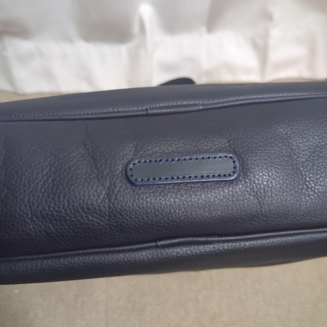 超美品☆藤巻百貨店HMAEN ビジネスバッグ 2way ネイビー A4収納