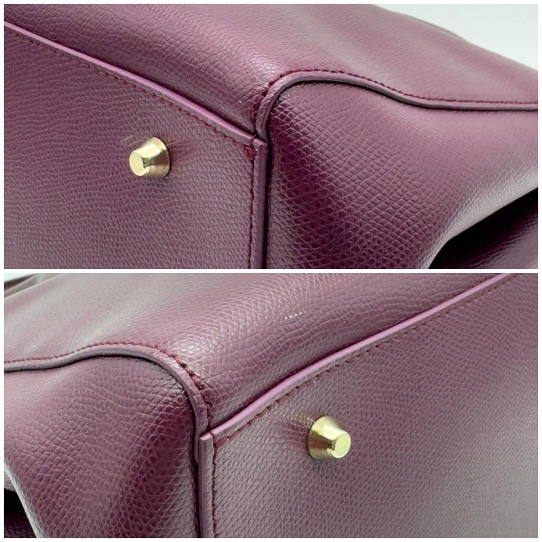 FURLA フルラ トートバッグ メトロポリス ハンドバッグ パープル系 A4