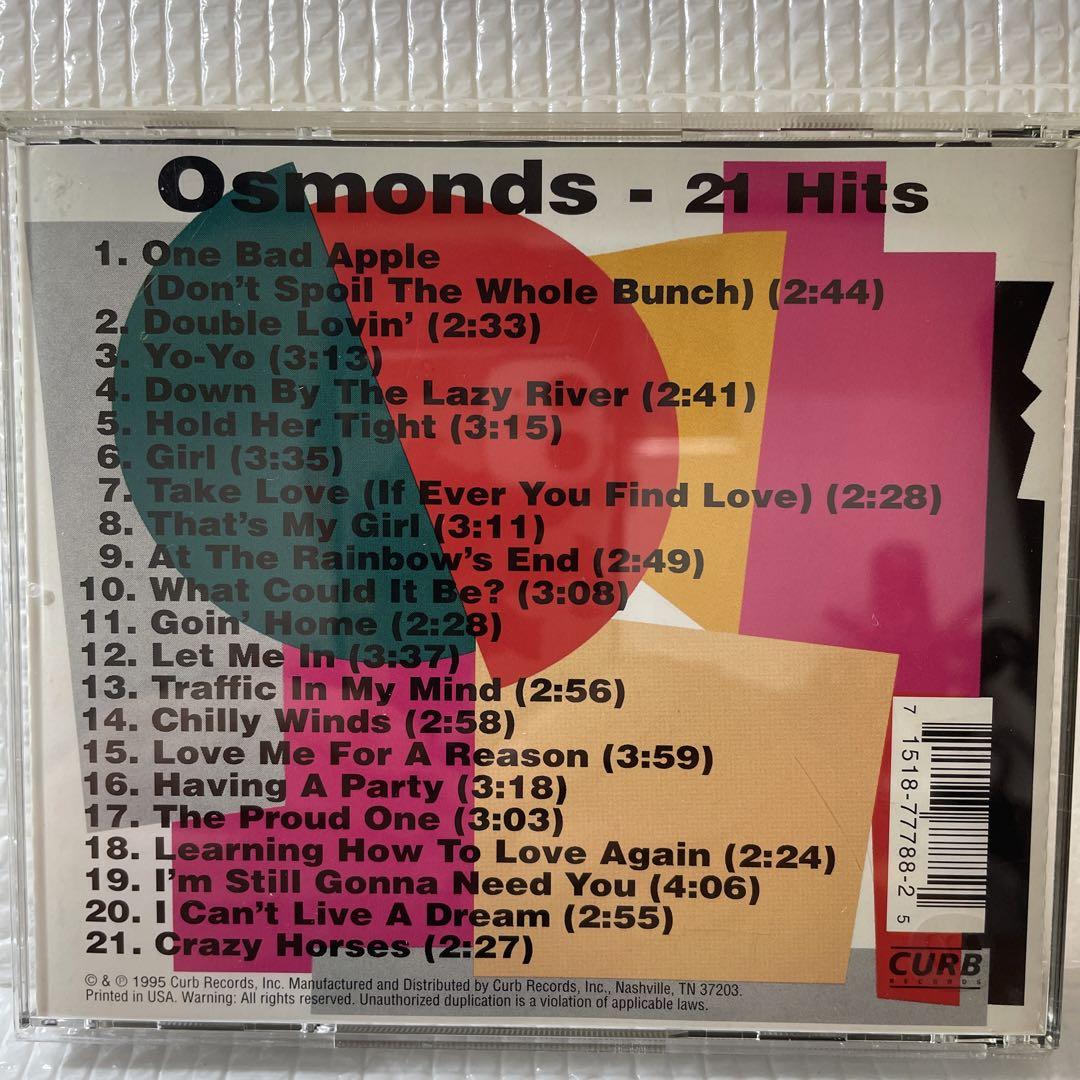 人気ショップ AOR CD THE OSMONDS /21 hits - メルカリ 洋楽