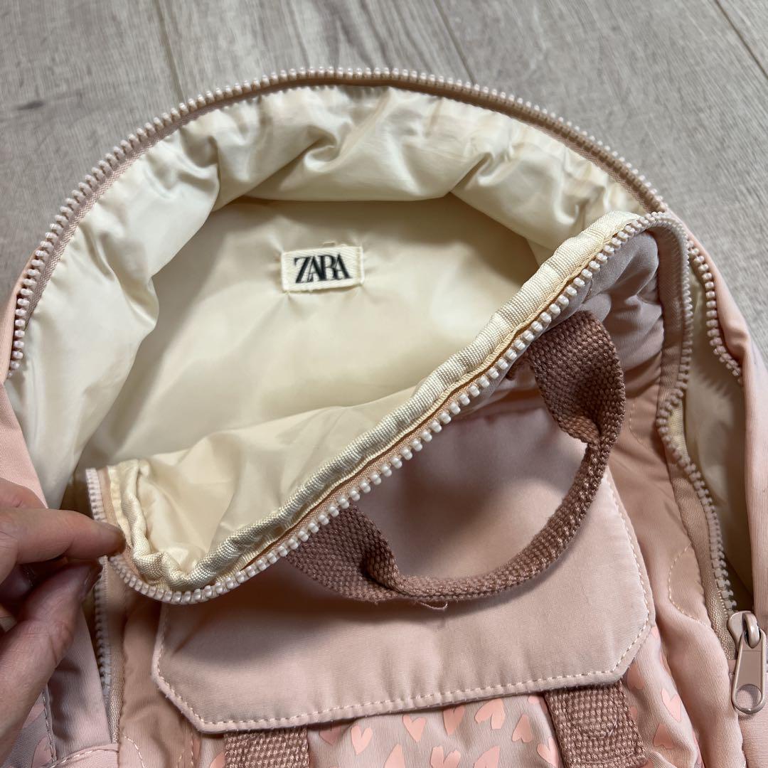 ZARA 通園 リュック ピンク ハート - メルカリ