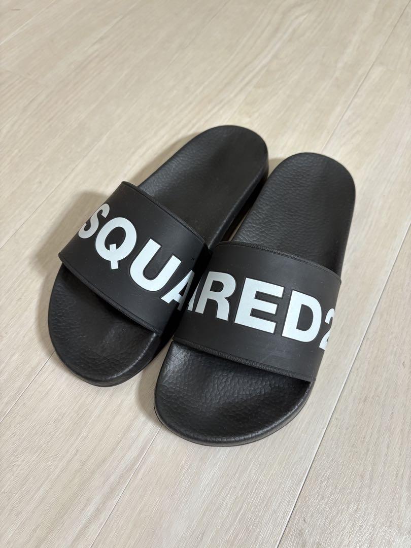 DSQUARED2 ブラック ビーチサンダル　40