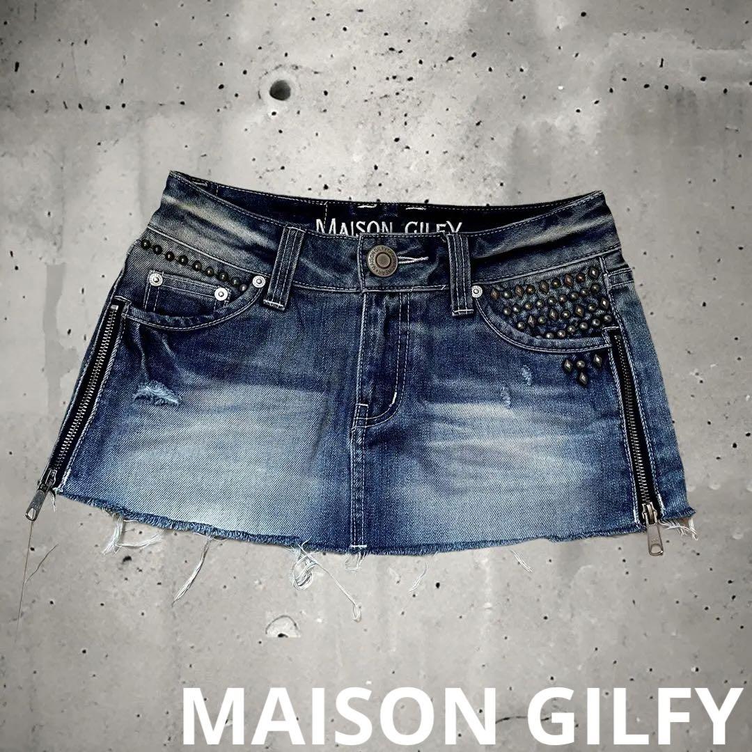 MAISON GILFY y2k グランジ　スタッズミニスカ♡