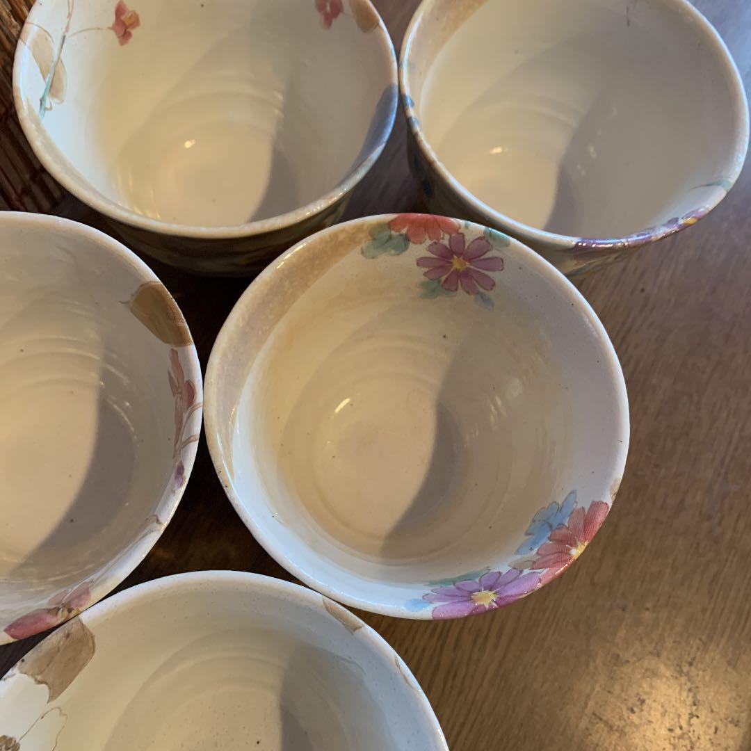 アンティークコレクション美濃焼和藍湯飲み5セット