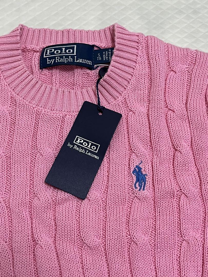 Polo by Ralph Lauren ピンク 半袖ニット S