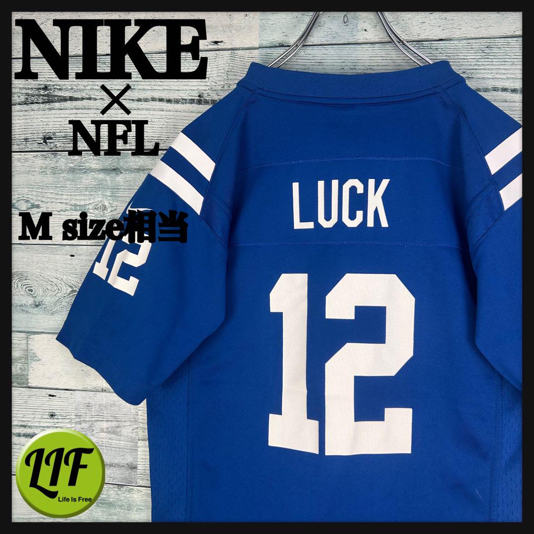 ナイキ NFL プリントロゴ コルツ アメフトゲームシャツ M相当