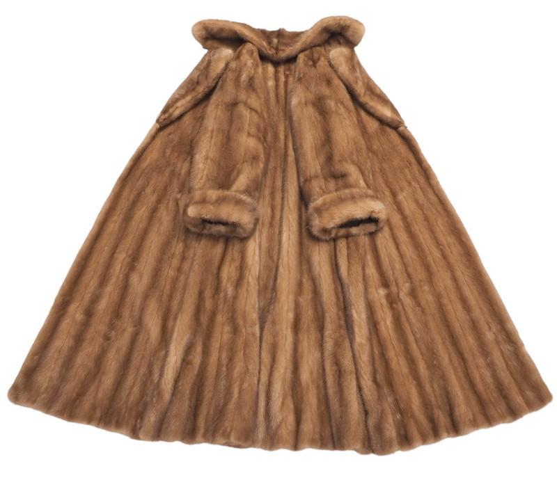 ミンク MINK リバーシブル ファーコート M相当 着丈:約109cm