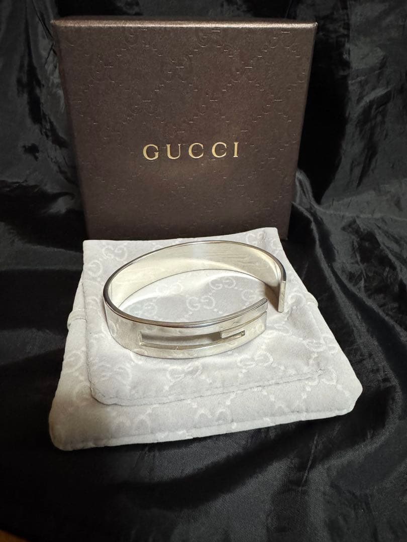 GUCCI Gスクエア バングル シルバー925