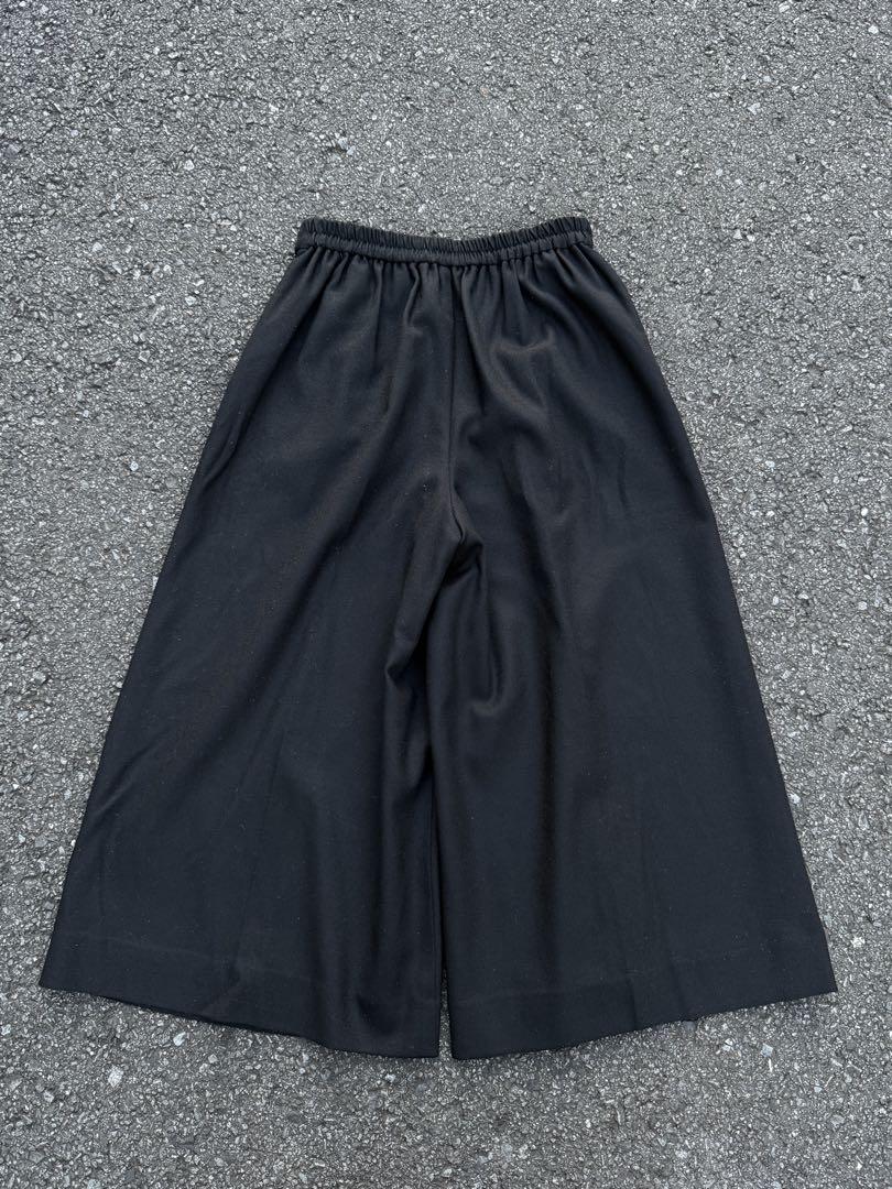 クロップド丈パンツ 半端丈 wide tuck slacks