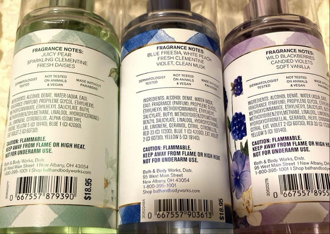Bath & Body Works ボディミスト 3本セット