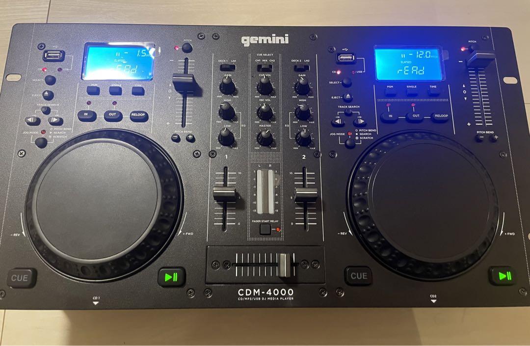 gemini CDM-4000 ケース付 Gemini CDM-4000BT 2-Chan Dual CD/MP3/USB DJ Media Player