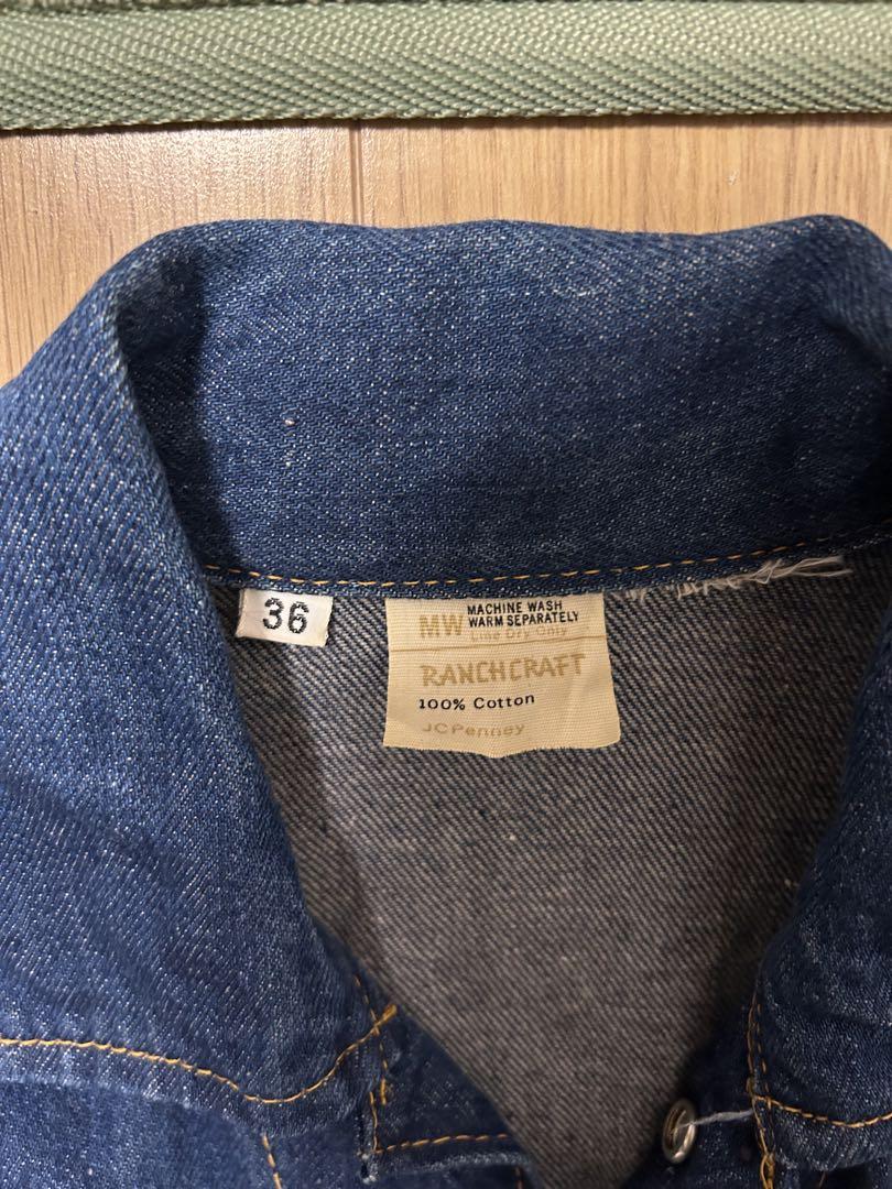 70s JCPenneyランチクラフト Gジャン　デニムジャケットvintage
