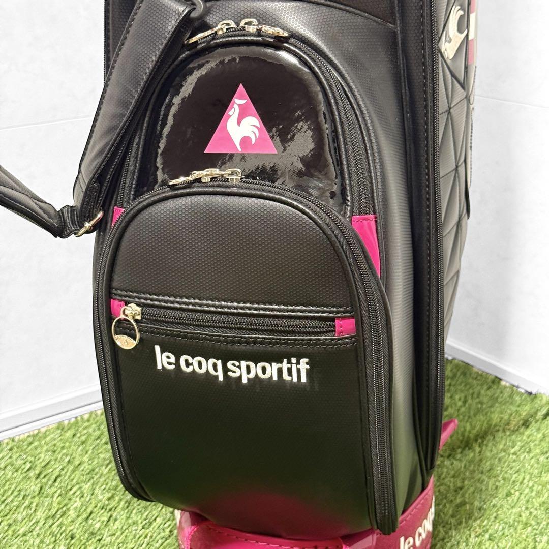 【美品】le coq sportif golfゴルフバッグ キャディバッグ