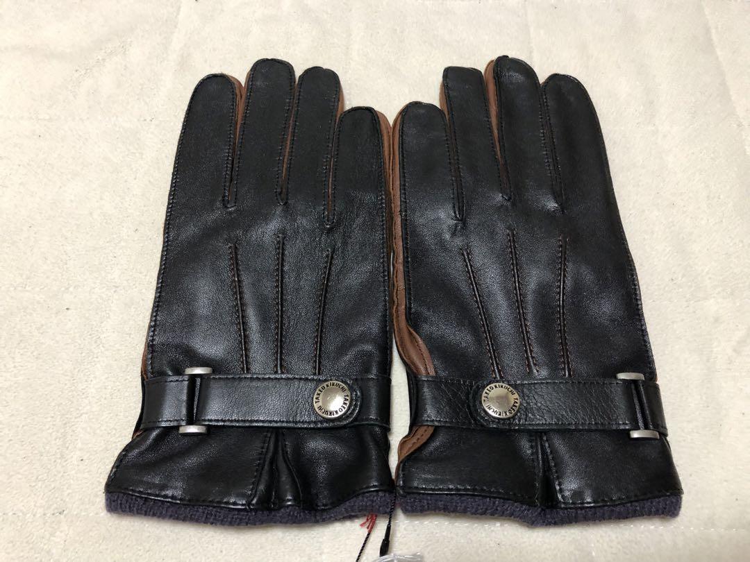 102新品TAKEOKI KIKUCHIタケオキクチ羊革レザーメンズベルト付手袋