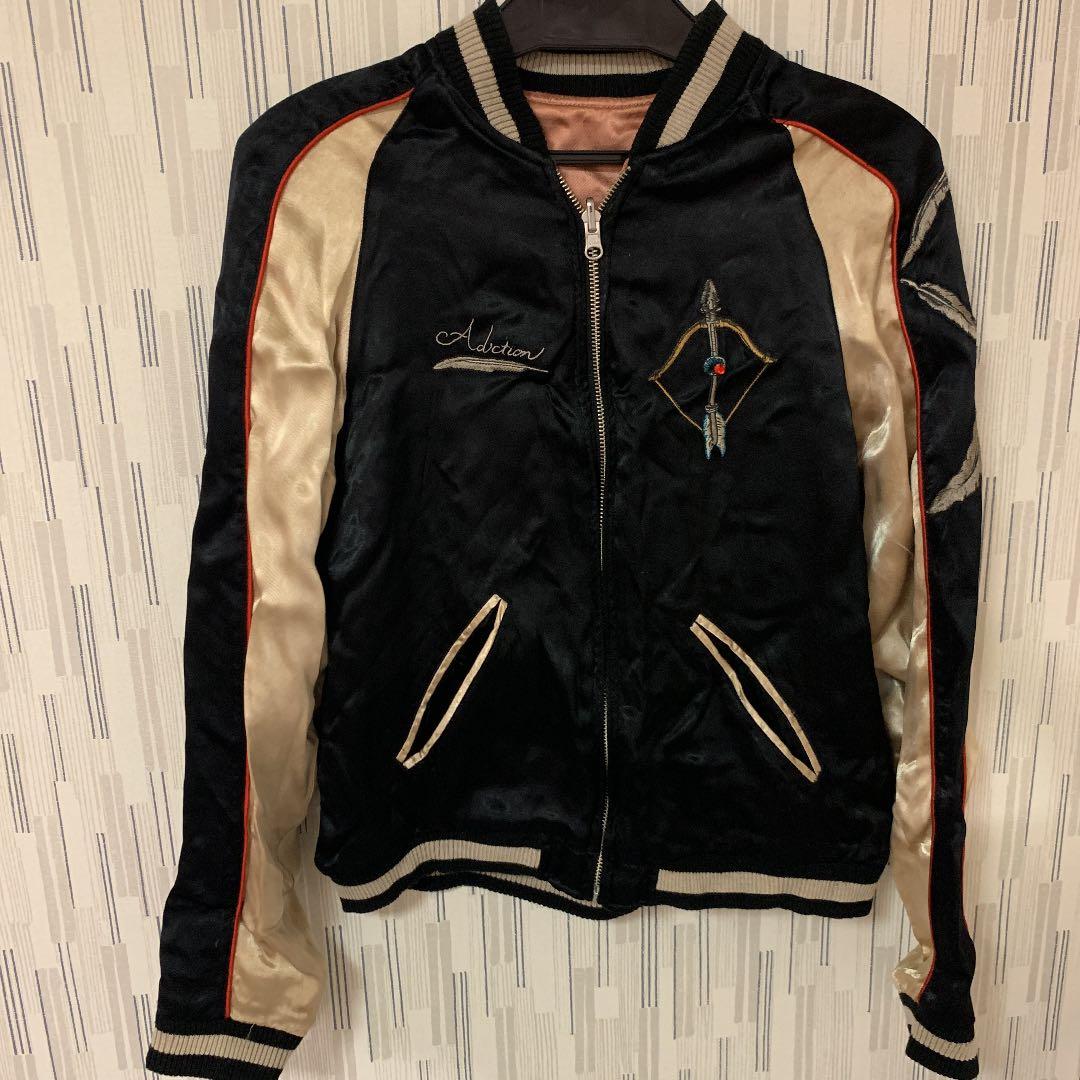 71%OFF!】 古着屋購入 アディクション フェザー ネイティブ スカジャン