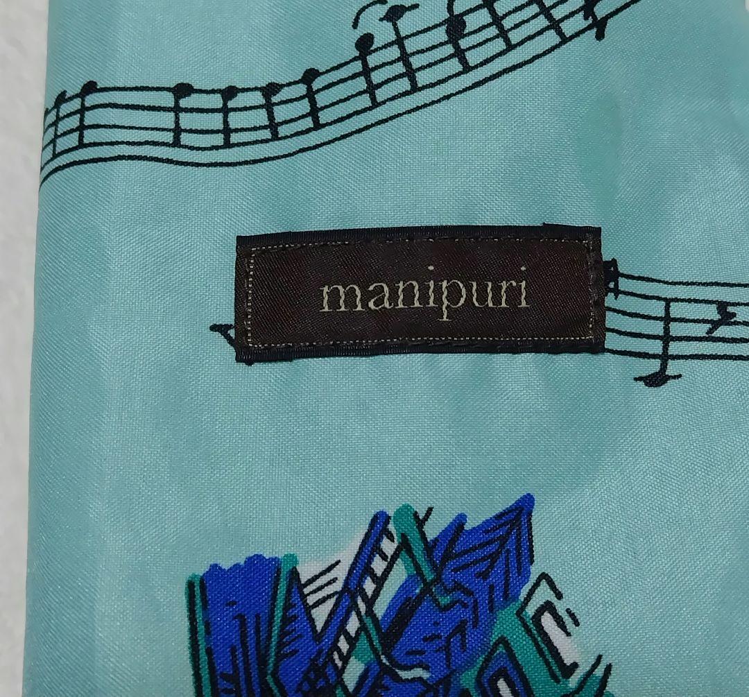 マニプリ 折りたたみ傘 音符柄 ヴィオラ manipuri 晴雨兼用 日傘