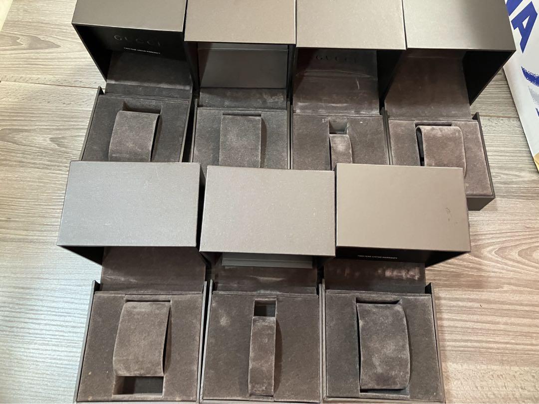 GUCCI 時計ケース空箱 GUCCI グッチ 腕時計 空箱 ボックス BOX 枕 冊子付 - メルカリ