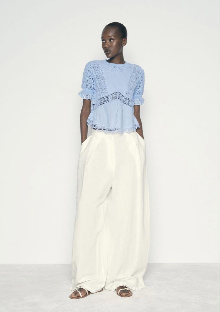 ZARA ロマンティック ニット トップス