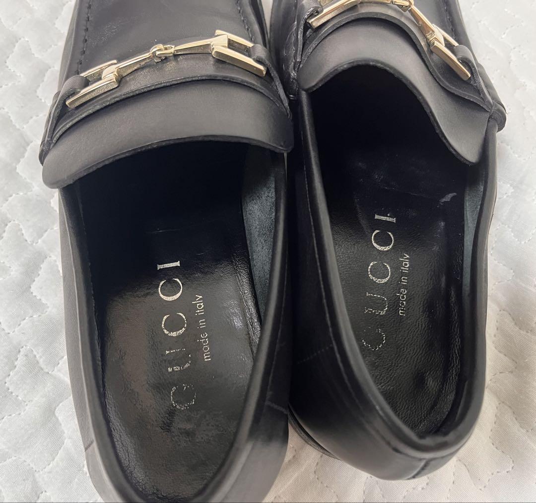 グッチ　GUCCI 革靴　ホースビット　ローファー 黒　２６．５ ビジネス