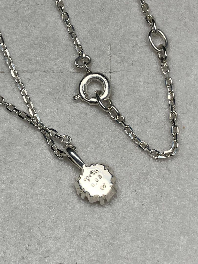 美品 ダイヤモンド（0.08ct）SV925 ネックレス（agete）