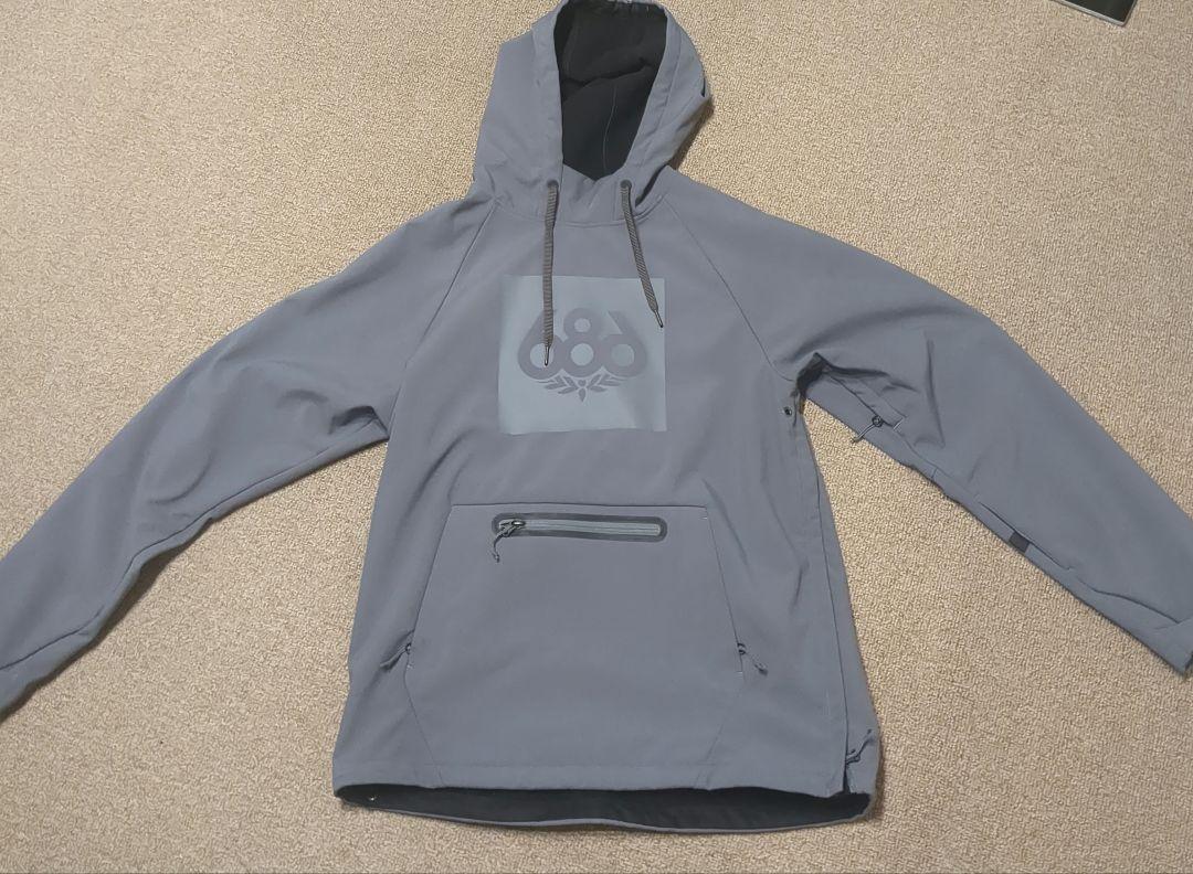 686 WATERPROOF HOODY スノボウェア rhino-grey