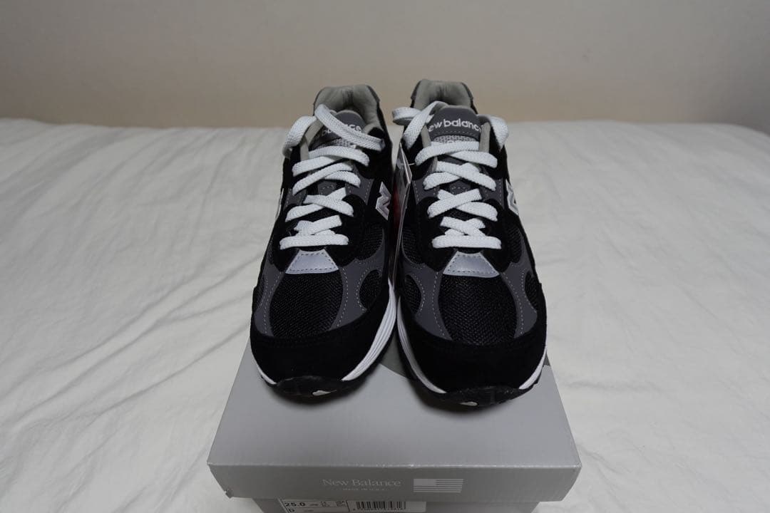 New Balance M992 ブラック グレー25cm new balance