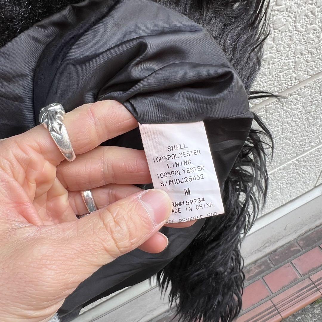 USED USA古着 シャギージャケット 黒 ショート丈 S vintage USED USA古着 黒 シャギージャケット ファー ショート丈 vintage