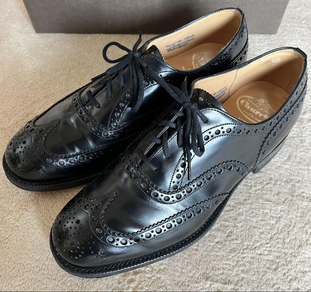 【極美品】Church's BURWOOD チャーチ　バーウッド　黒　UK7