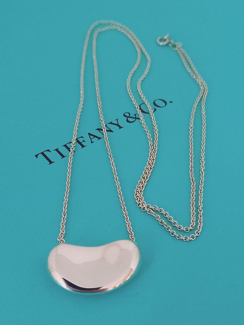 【特別セール品】 TIFFANY 美品 ティファニー ロングネックレス ビッグビーン アクセサリー