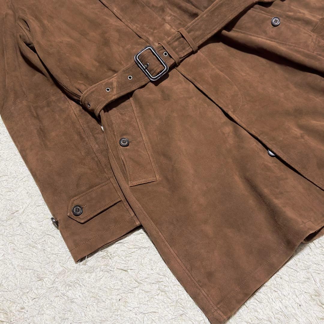現行 Polo Ralph Lauren スウェード 山羊革 ステンカラーコート