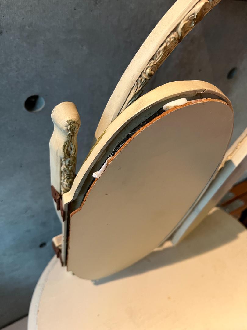 りんさま アンティーク家具 三面鏡付キャビネット