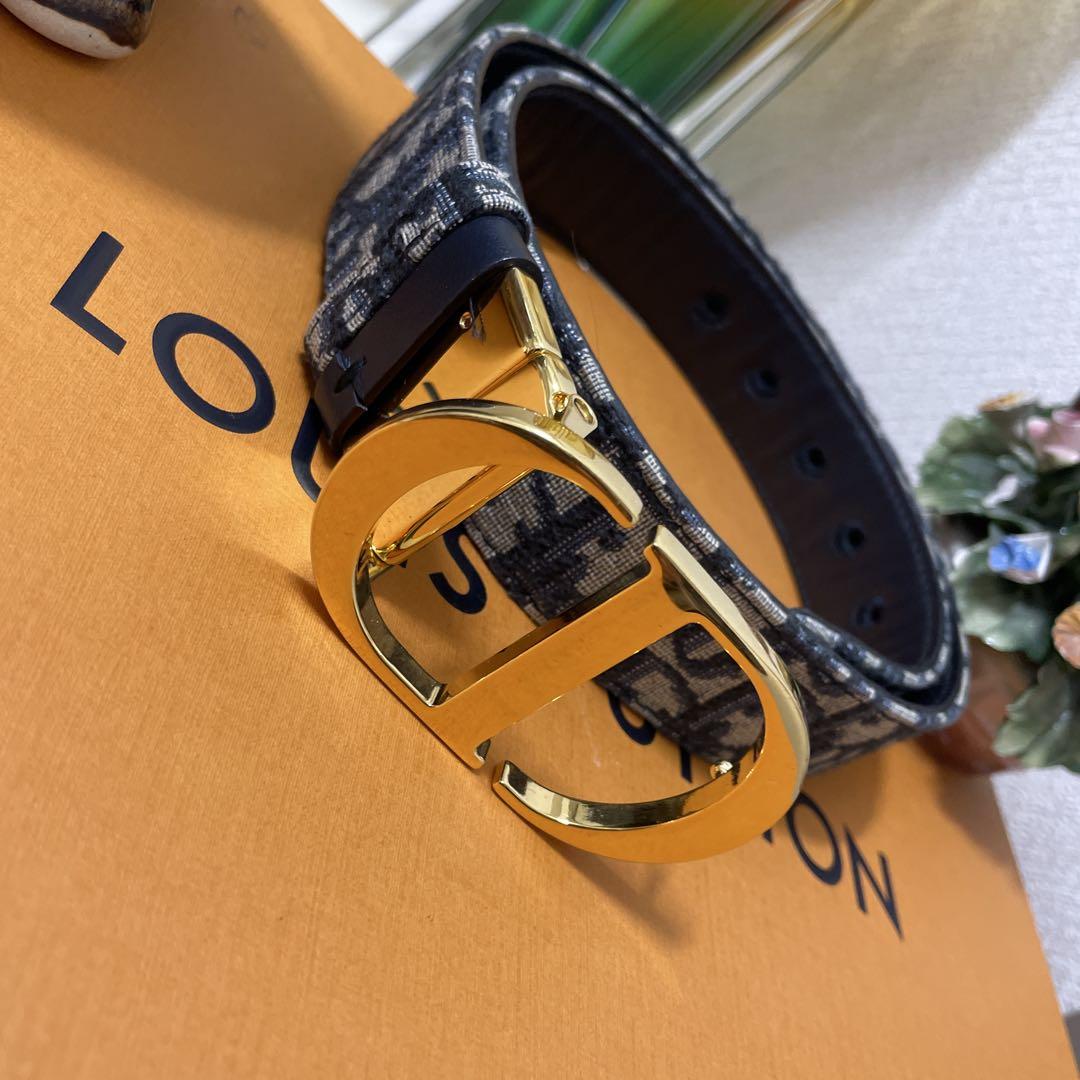 美品/Diorジャガード/リバーシブルベルト正規品
