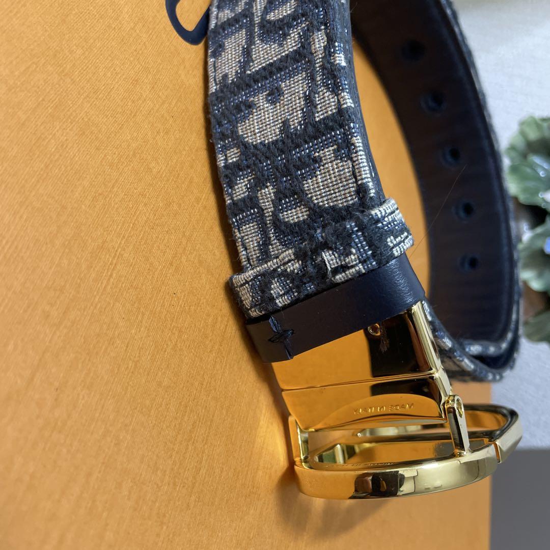 美品/Diorジャガード/リバーシブルベルト正規品