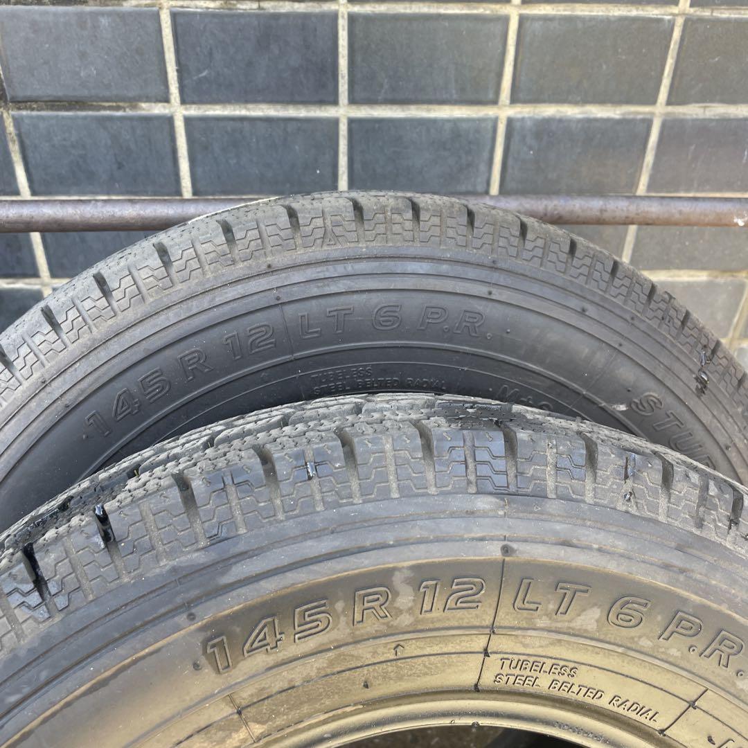 スタッドレスタイヤ　145/R12 4本セット　バリ山