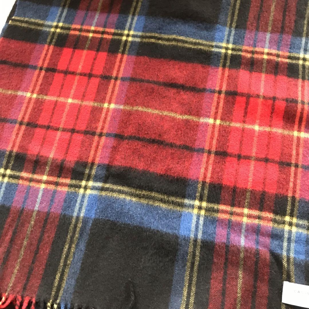 美品　ユナイテッドアローズ　大判　カシミヤ100% ストール　マフラー　チェック