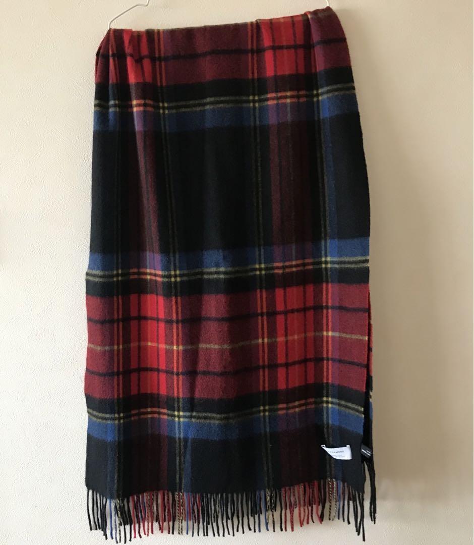 美品　ユナイテッドアローズ　大判　カシミヤ100% ストール　マフラー　チェック