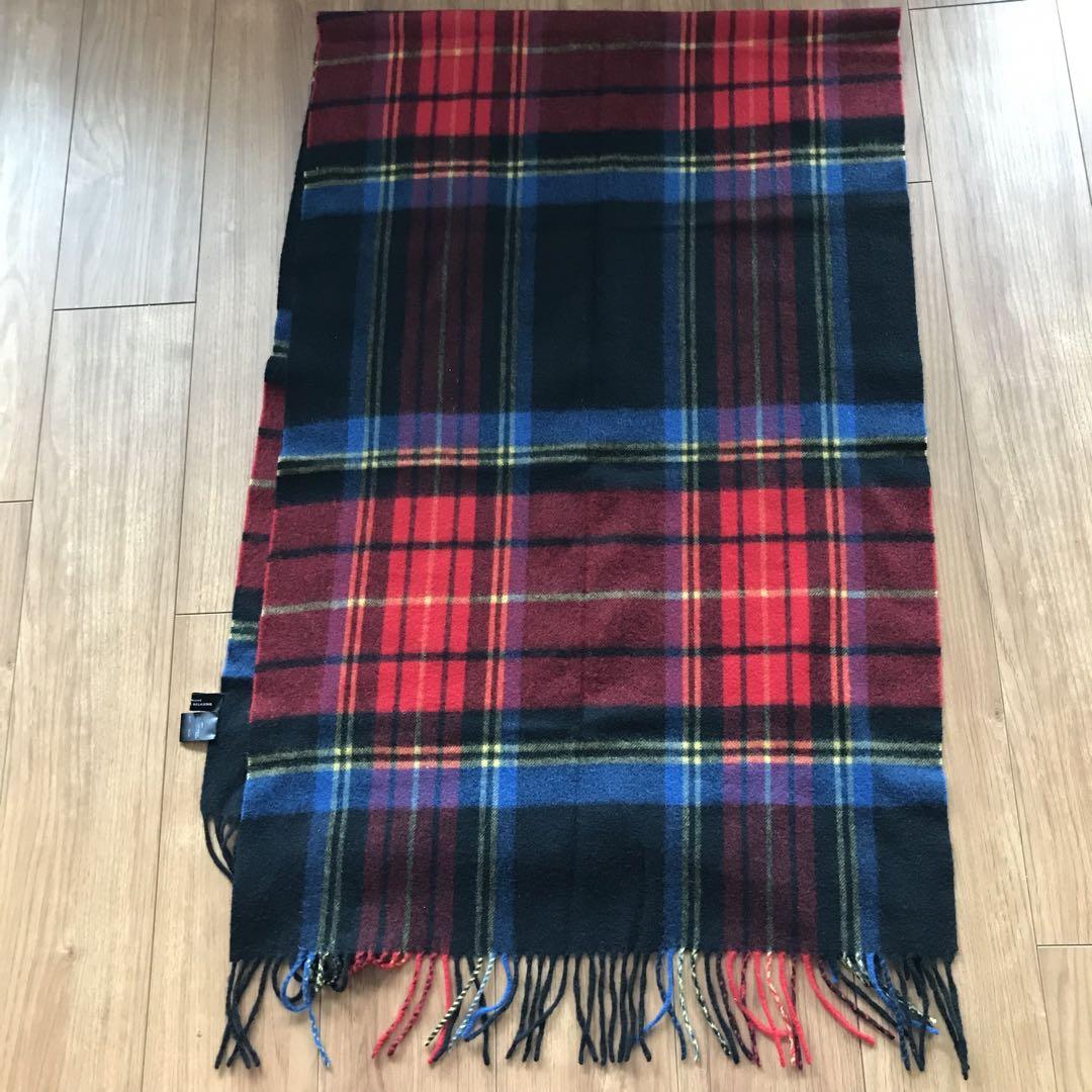 美品　ユナイテッドアローズ　大判　カシミヤ100% ストール　マフラー　チェック