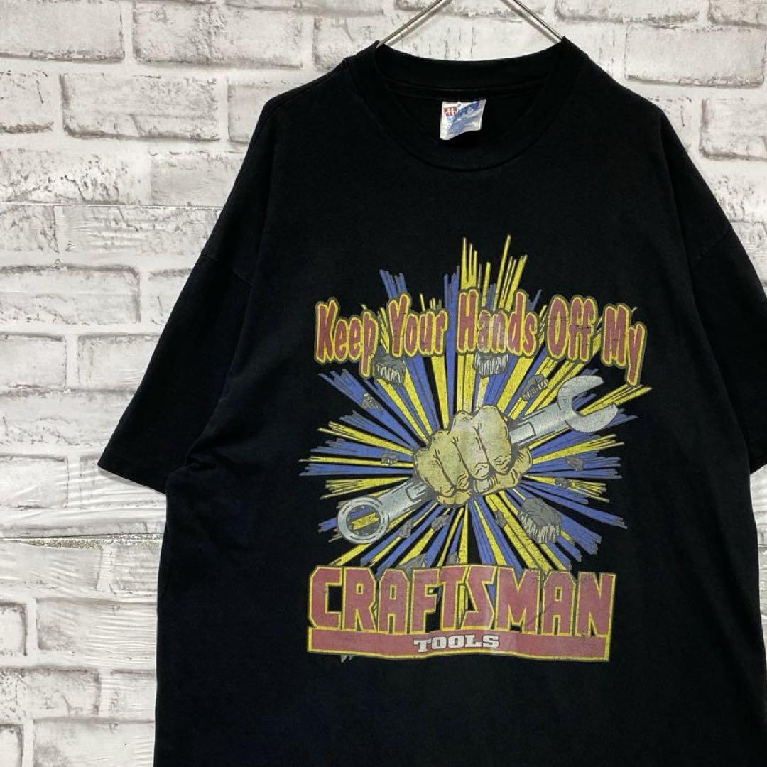 USA製90sヴィンテージTシャツ！シングルステッチ ブラック半袖