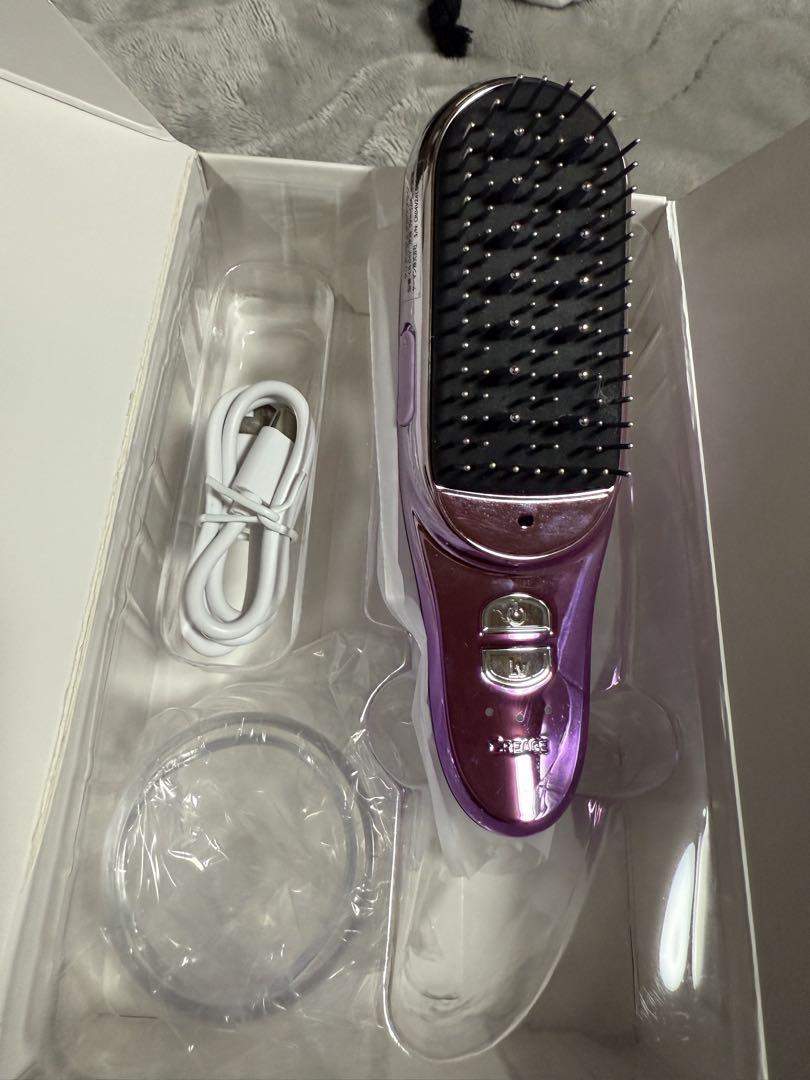 YA-MANCREAGE ヘアブラシ型EMS美容器パープル YA-MANCREAGE ヘアブラシ型EMS美容器パープル