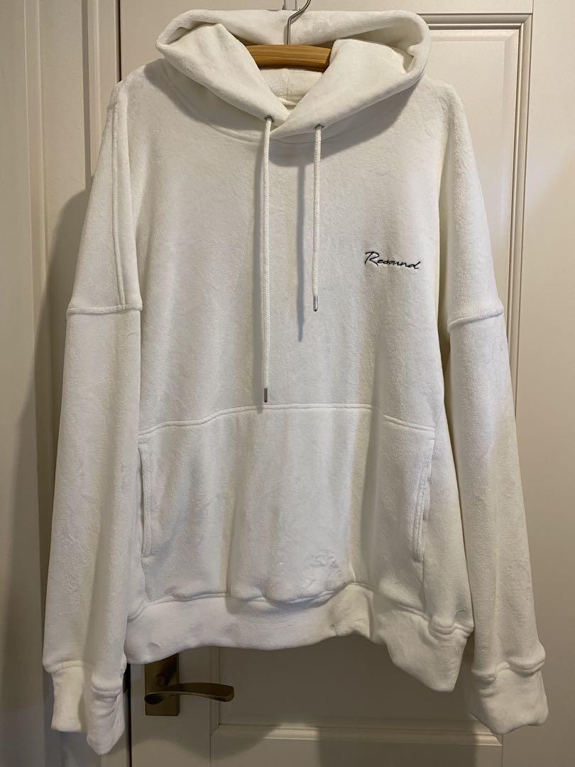 美品 RESOUND CLOTHING ベロアフリースパーカー ホワイト