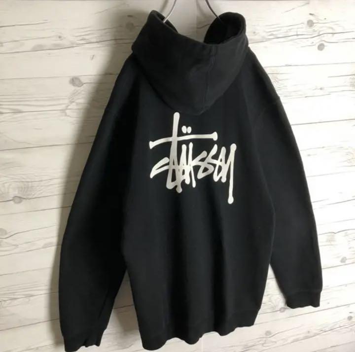 国産格安 最高デザイン stussy バックプリント 即完売品 定番モデル パーカー mahR3-m65021109600 得価爆買い