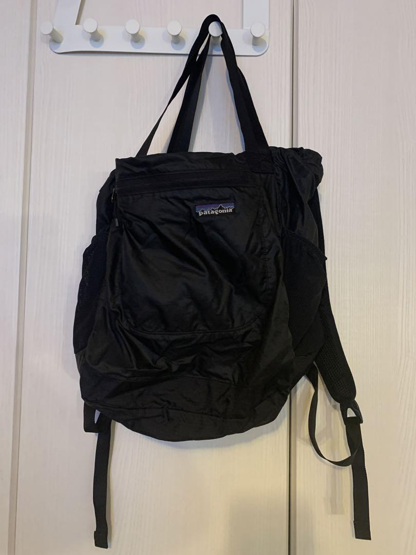 パタゴニアPatagoniaトラベルバック2way黒トートバックにもリュックにも