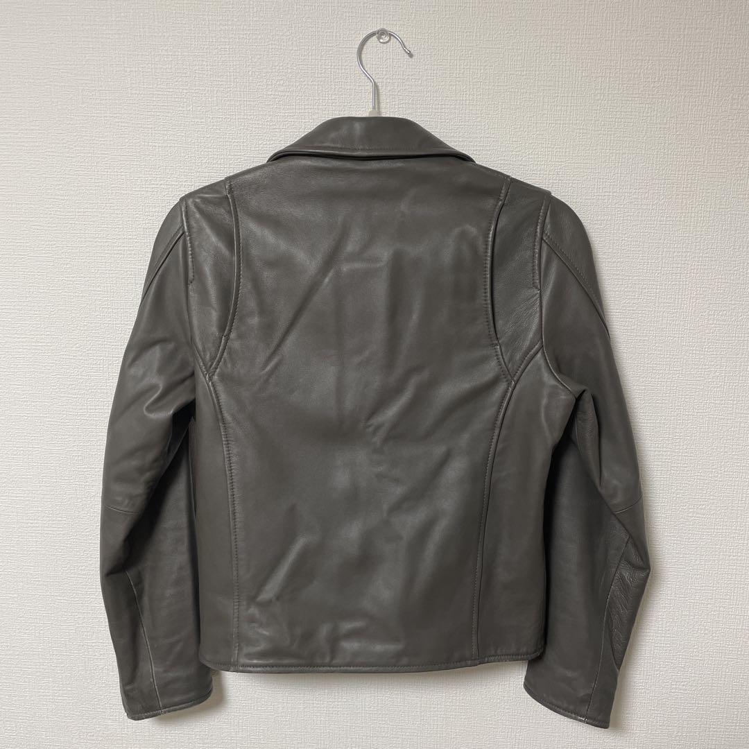 値下げ❗️UNITED ARROWS ライダースジャケット　ラムレザー　38 UNITED ARROWS】ダブルライダーズジャケット（ラムレザー