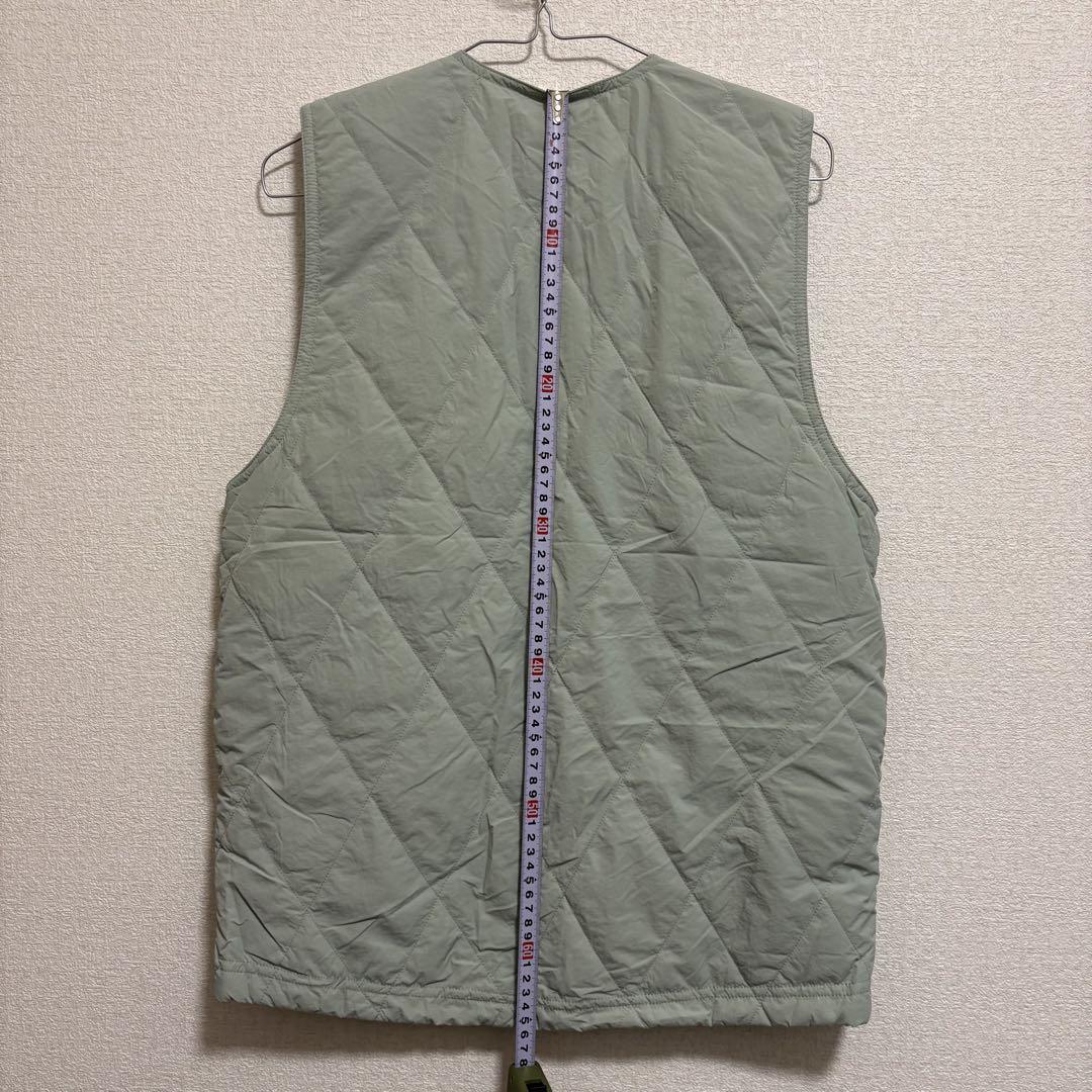 Stussy グリーン キルティングベスト