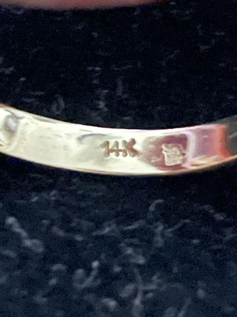 ハワイアンジュエリー　K14 フープピアス　片耳のみ　14K
