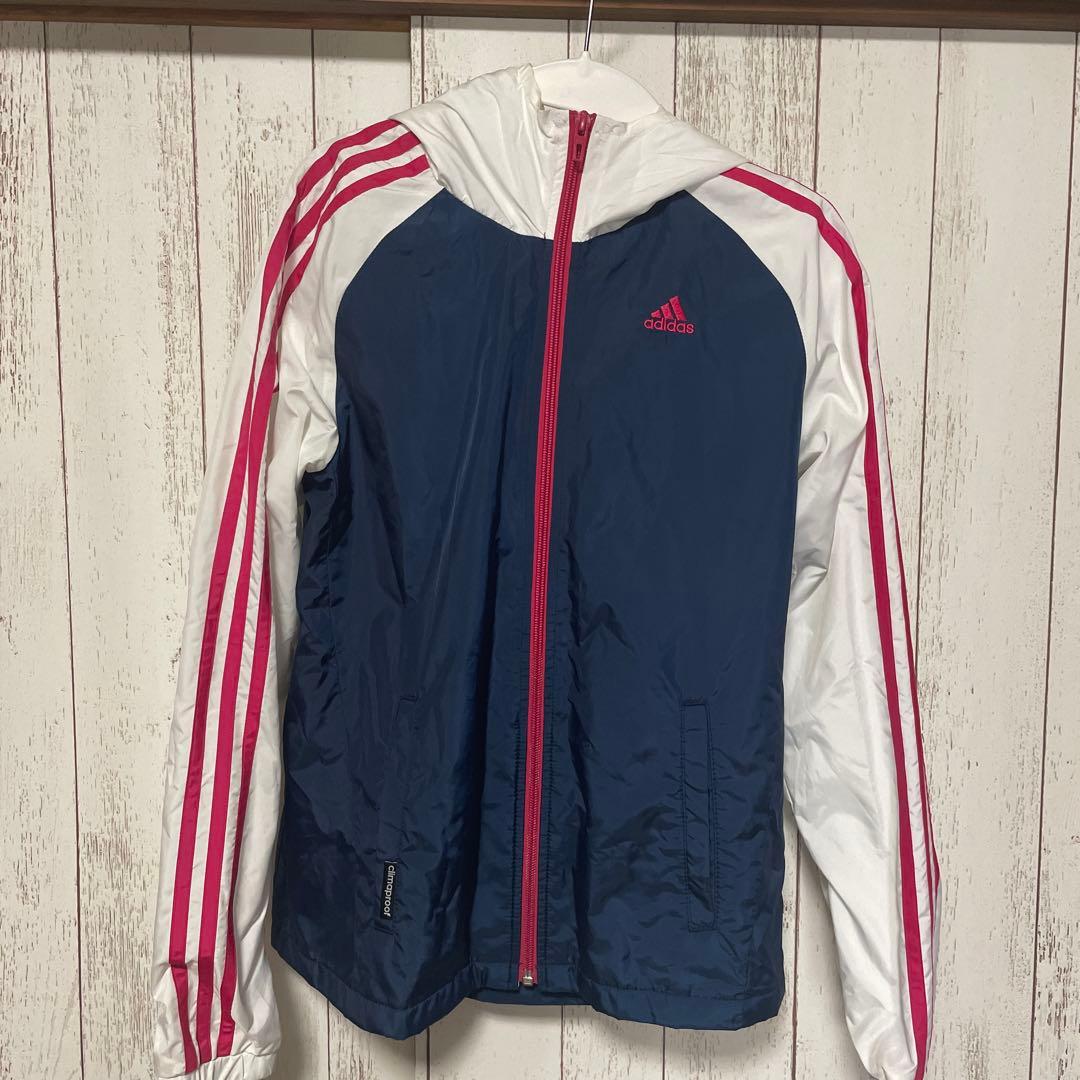 アディダスレディースウィンドブレーカーSサイズ
