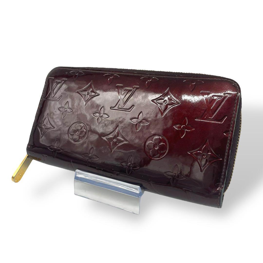 美品　ルイヴィトン 長財布 モノグラム ヴェルニ ジッピーウォレット 箱付き
